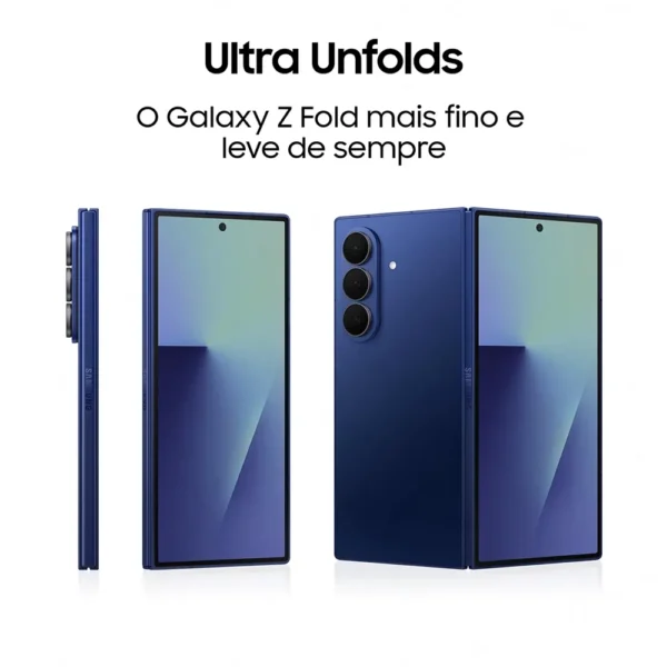 Smartphone Samsung Galaxy Z Fold7 8" 12GB/256GB Dual SIM Preto Noturno SM-F966BZKBEUB
