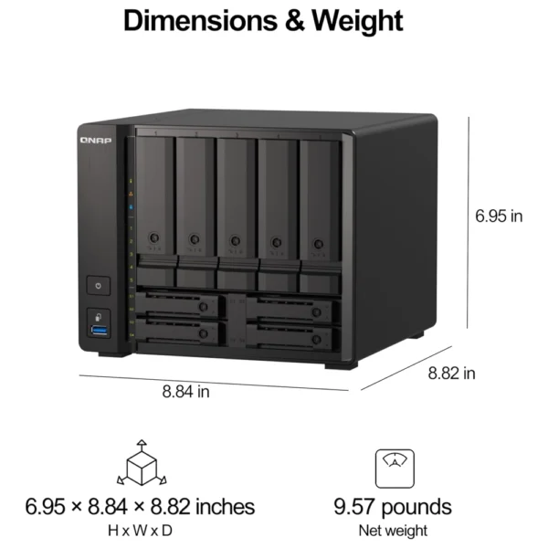 Storage QNAP TS-932PX 9-Bay NAS AL-324 16GB 2x2.5GbE / 2x10GbE SFP+