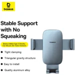 Suporte Smartphone Para Carro Baseus Metal Age 3 BS-CM028 Cinza 6932172663636