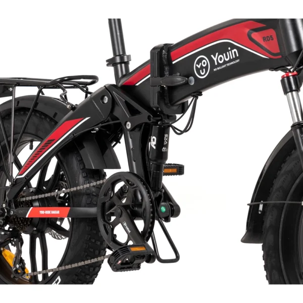 Bicicleta Eléctrica Urbana Youin Dakar BK1400R 25Km/h 45Km 250W Preta