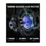 Bicicleta Elétrica Wind Horse D3 55 Km/h Motor de 1000W Autonomia de 85Km