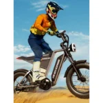 Bicicleta Elétrica Wind Horse D3 55 Km/h Motor de 1000W Autonomia de 85Km