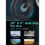 Bicicleta Elétrica Wind Horse D3 55 Km/h Motor de 1000W Autonomia de 85Km