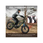 Bicicleta Elétrica Wind Horse D3 55 Km/h Motor de 1000W Autonomia de 85Km