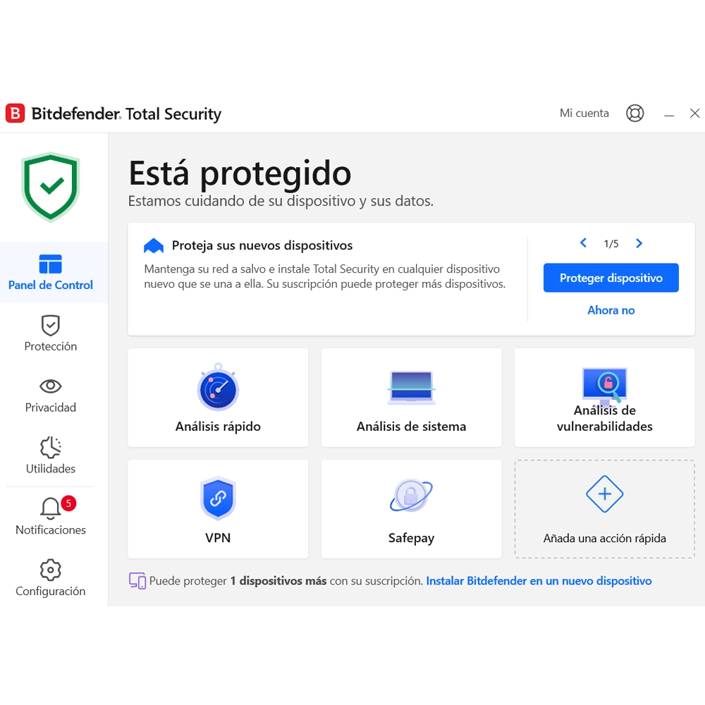 Bitdefender Total Security (5 Dispositivos, 1 Ano) - PC, Android, Mac, iOS 3 Bitdefender Total Security (5 Dispositivos, 1 Ano)