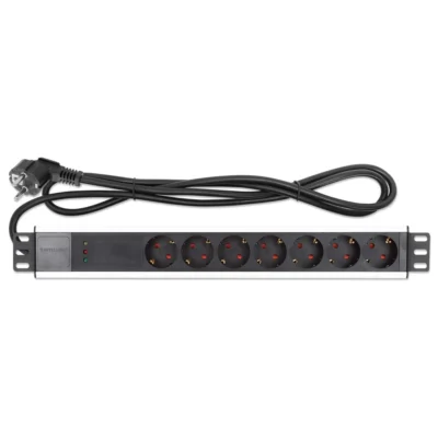 PDU Intellinet 8 Ligações Shucko Rackmount 1U 3m C/ Proteção de Surtos