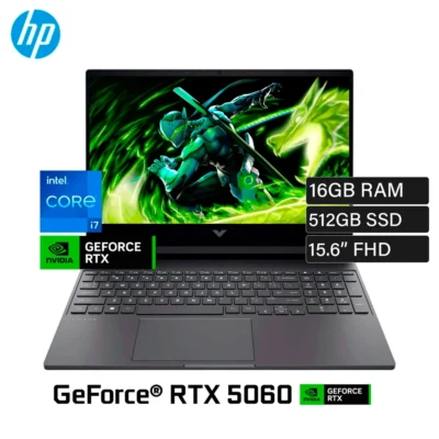 Portátil HP Victus Gaming 15-FA2787NR 15.6″ FHD IPS LED 300 NITS 144Hz I7-13620H 16GB 512GB SSD Nvidia®️ RTX 5060 8GB W11H Preto