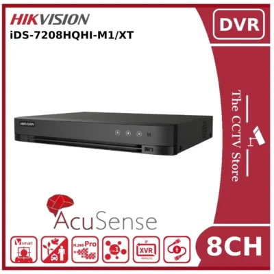 DVR 8 Canais Hikvision iDS-7208HQHI-M1/XT AcuSense H.265 Pro+