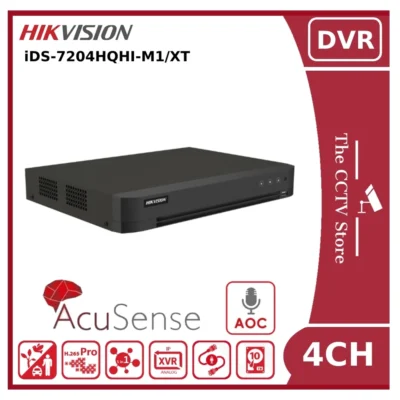 DVR Hikvision IDS-7204HQHI-M1/XT 4 Canais AcuSense Híbrido