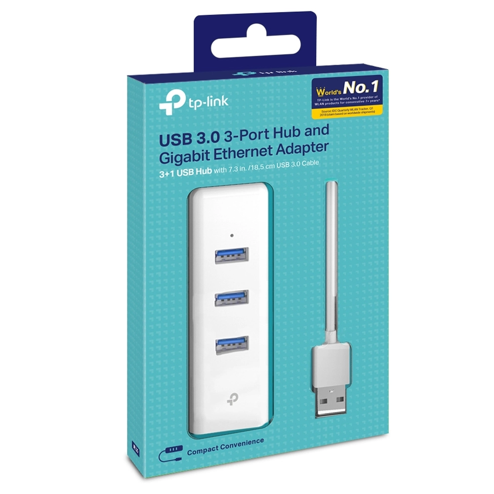 Adaptador Hub USB 3.0 Para Ethernet Gigabit RJ45 + 3 Portas USB 3.0 TP-Link UE330 1 Adaptador Hub USB 3.0 Para Ethernet Gigabit RJ45 + 3 Portas USB 3.0 TP-Link UE330