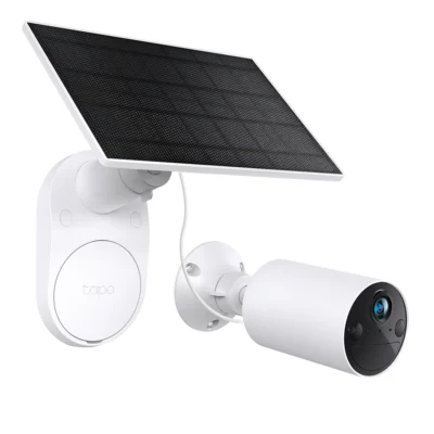 Câmara TP-Link Tapo C410 Wi-Fi 2K Kit com Bateria + Painel Solar, Áudio 2-Vias e Visão Noturna Colorida