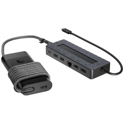 Carregador e Hub USB-C HP Universal 65W | Multiportas HDMI, USB-A e USB-C