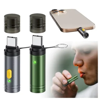 Isqueiro Eletrônico USB-C Portátil Para Cigarros – Sem Chama, Design Compacto e Seguro
