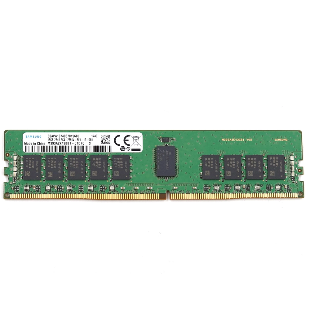 Memória RAM Server 16GB DDR4 2666MHz RDIMM PC4-21300 ECC Registered 1 Memória Server Samsung 16GB DDR4 2666MHz RDIMM PC4-21300 ECC Registered – M393A2K43BB1-CTD7Q