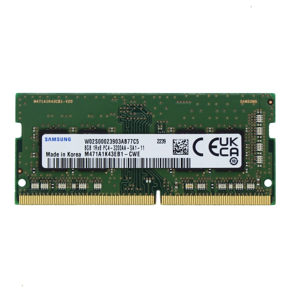 Memória RAM Samsung 16GB DDR4 3200MHz SODIMM PC4-25600 1.2V 1 Memória RAM Samsung 16GB DDR4 3200MHz SODIMM para Portátil – M471A2K43DB1-CWE PC4-25600 1.2V