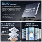 Smartphone Blackview COLOR 6 8GB/256GB 6.67" 90Hz 50MP 4G Branco