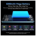 Smartphone Blackview COLOR 6 8GB/256GB 6.67" 90Hz 50MP 4G Branco