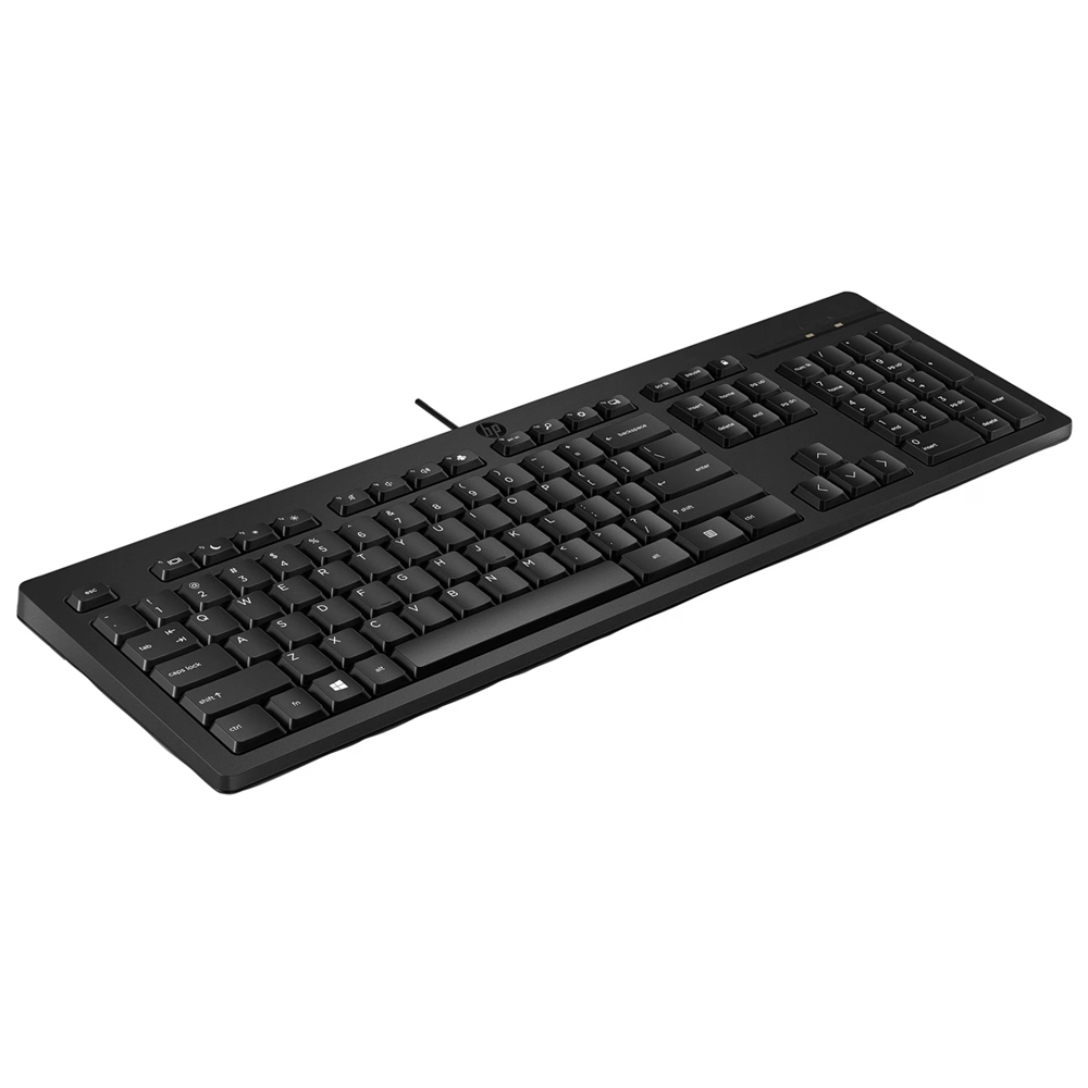 Teclado USB Com fios HP 125 G2 PT-PT Preto 3 Teclado HP 125 G2 com Fios USB Preto – Layout Português (PT-PT) | Confortável e Silencioso (P10197-131)