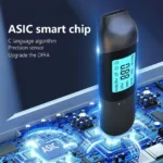 Bafómetro Digital de Alta Precisão Recarregável USB-C | Sensor Semicondutor, Alerta Tricolor e Ecrã LCD Retroiluminado