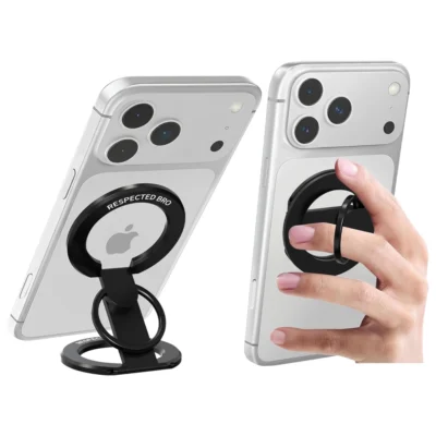 Suporte Anel MagSafe Para Smartphone | Dupla Face, Dobrável 360°