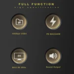 Cabo Thunderbolt 4 USB-C 2M | 240W Power Delivery | 40Gbps Dados | Vídeo 8K @ 60Hz | Compatível com Mac, Windows e iPhone 15/16