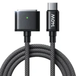 Cabo de Carregamento Apple MagSafe 3 para USB-C | 2 Metros | 140W | Preto-espacial (Space Black) | Tecido Entrançado MMWY3ZM/A