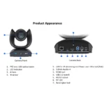 Câmara de Conferência AVer CAM570 4K Dual Lens | IA com Seguimento de Voz e Enquadramento Automático | Zoom 36x | Zoom Certificado e Teams