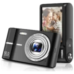 Câmera Digital Amadora 50MP | 16X | Câmera | Anti-Vibração | Preto