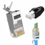 Pack 10 Unidades Conetor RJ45 CAT7 Modular | Blindagem STP Metal | Contactos Banhados a Ouro | Alta Performance 10Gbps