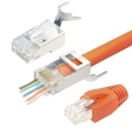 Pack 10 Unidades Conetor RJ45 CAT7 Modular | Blindagem STP Metal | Contactos Banhados a Ouro | Alta Performance 10Gbps