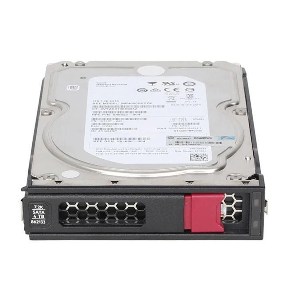 Disco Rígido HPE 4TB SATA 6G Business Critical | 7.2K RPM | LFF 3.5" 1 Disco Rígido HPE 4TB SATA 6G Business Critical | 7.2K RPM | LFF 3.5" | Modelo MB004000GYKAT | Part P71240-003 | Suporte Low Profile (LPC)