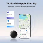 Localizador Bluetooth SmartTrack Link | Certificado MFi Apple Encontre (Find My) | Rastreador GPS para Chaves e Bagagem | iOS | Preto