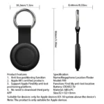 Localizador Bluetooth SmartTrack Link | Certificado MFi Apple Encontre (Find My) | Rastreador GPS para Chaves e Bagagem | iOS | Preto