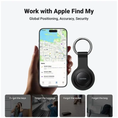 Localizador Bluetooth SmartTrack Link | Apple MFi | Rastreador GPS para Chaves e Bagagem | iOS | Preto