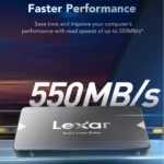 SSD Lexar NQ100 2TB SATA III 2.5" | Até 550MB/s de Leitura | Upgrade de Performance PC e Portátil | (LNQ100X002T-RNNNG)