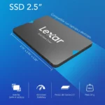 SSD Lexar NQ100 2TB SATA III 2.5" | Até 550MB/s de Leitura | Upgrade de Performance PC e Portátil | (LNQ100X002T-RNNNG)