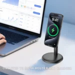 Carregador Sem Fios MagSafe 30W Qi2 | Suporte Magnético Smartphone | Fast Charge USB-C | Alinhamento Automático Inteligente