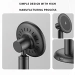 Carregador Sem Fios MagSafe 30W Qi2 | Suporte Magnético Smartphone | Fast Charge USB-C | Alinhamento Automático Inteligente