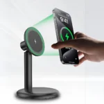 Carregador Sem Fios MagSafe 30W Qi2 | Suporte Magnético Smartphone | Fast Charge USB-C | Alinhamento Automático Inteligente